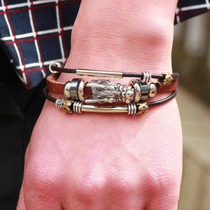 Dragon Multilayer Tibetan Leather Bracelet