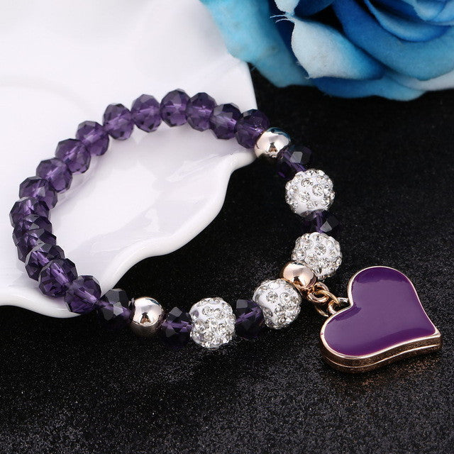 Beautiful Heart Charm Bracelet