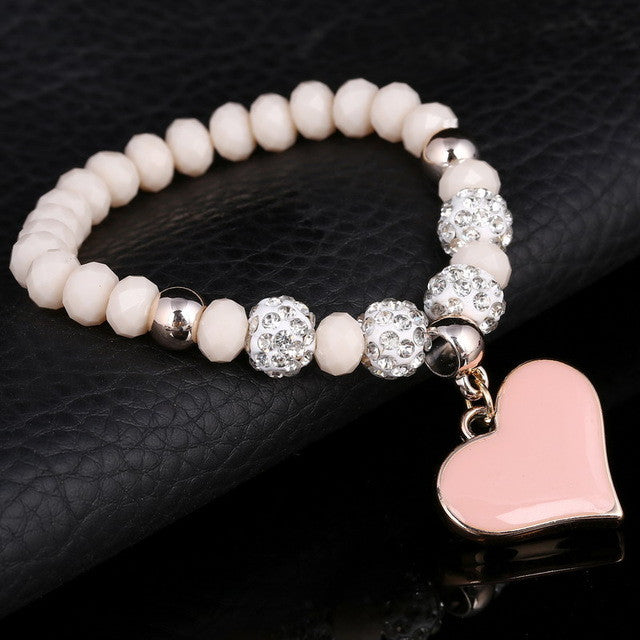 Beautiful Heart Charm Bracelet