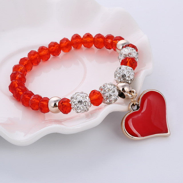 Beautiful Heart Charm Bracelet