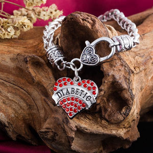 DIABETIC Awareness Charm Bracelet