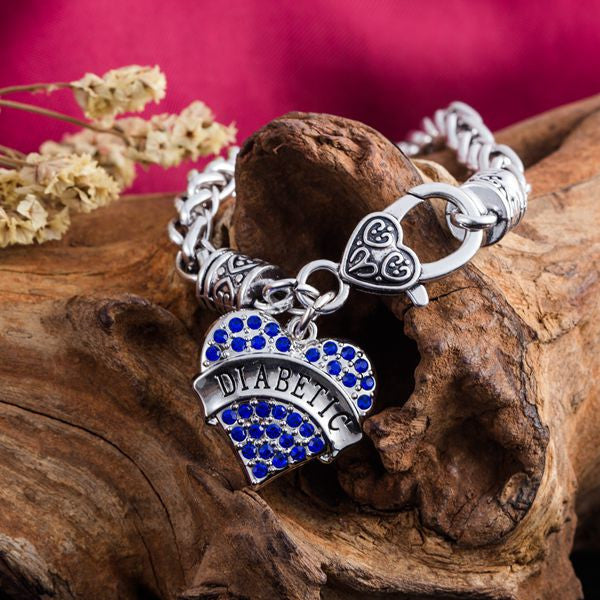 DIABETIC Awareness Charm Bracelet