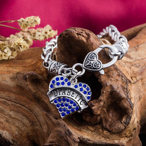 DIABETIC Awareness Charm Bracelet