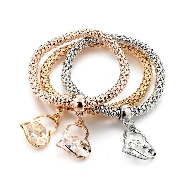 Heartly Pendant Charm Bracelets