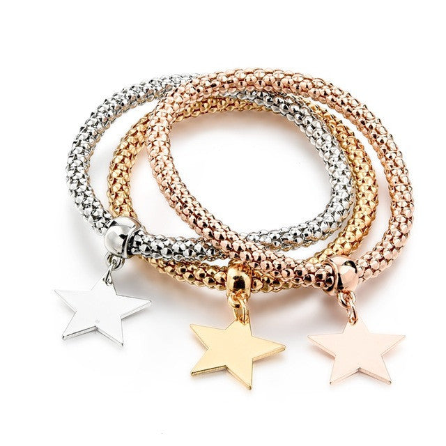 Star Pendant Charm Bracelets